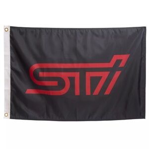 Subaru STI Logo Official FLAG WRX RALLY TEAM MOTORSPORTS USA Forester Outback